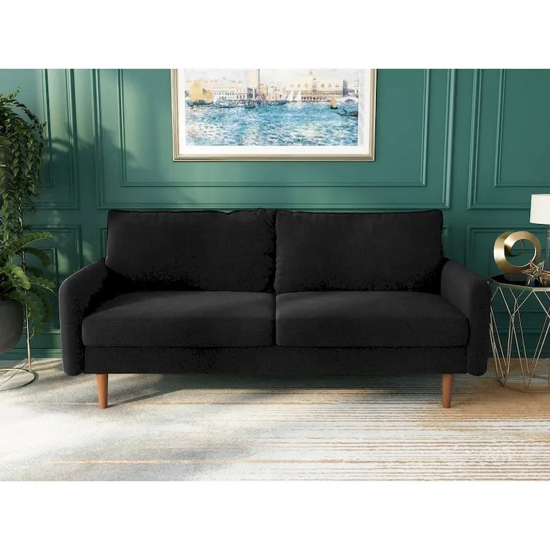 70Velvet Square Arm Sofa