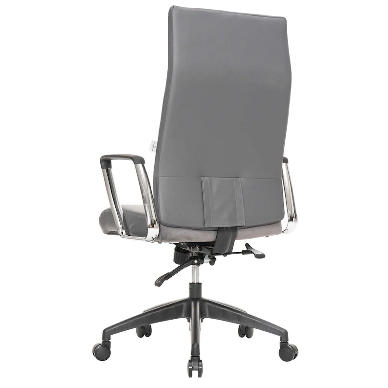 LeisureMod Hilton Modern High Back Leather Conference Office Chair