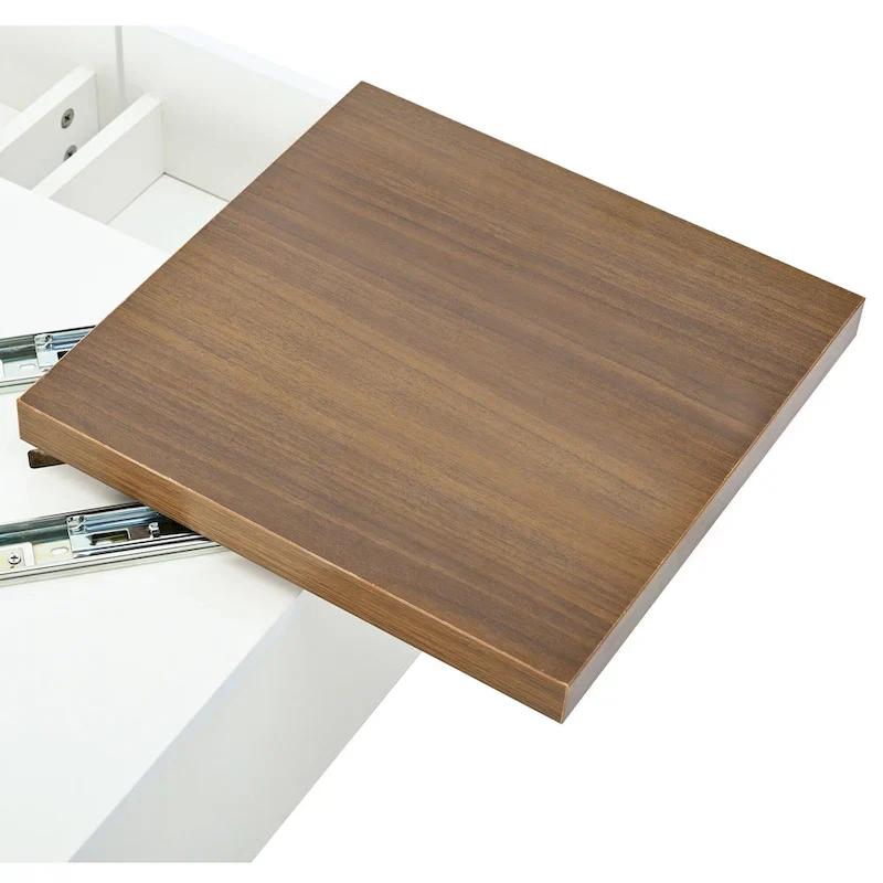Square Wood Coffee Table with High Gloss finish