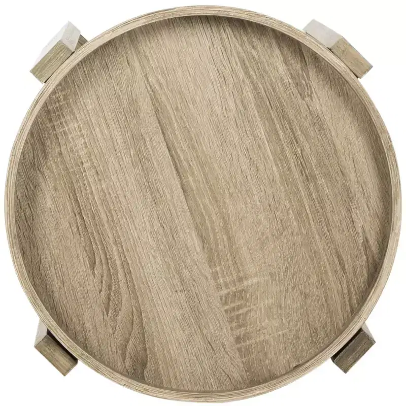 Hamish Side Table - FOX4248A - Beige - Safavieh Couture