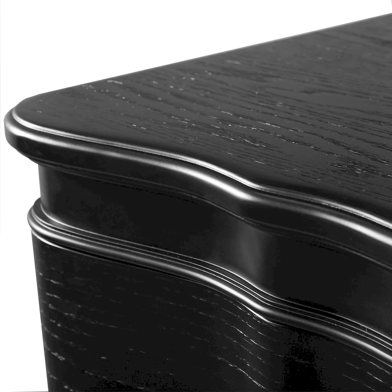 Furniture of America Seabliss Glam Solid Wood 3-Drawer Nightstand