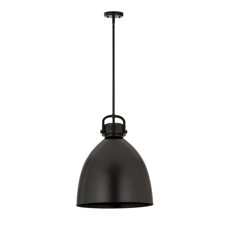 Innovations Lighting Newton Metal Bell - 1 Light 18  Stem Hung Pendant