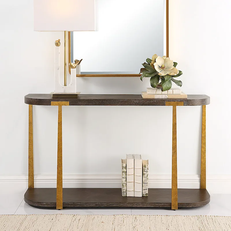 Uttermost Palisade Wood Console Table - 54 W X 30 H X 14 D (in)