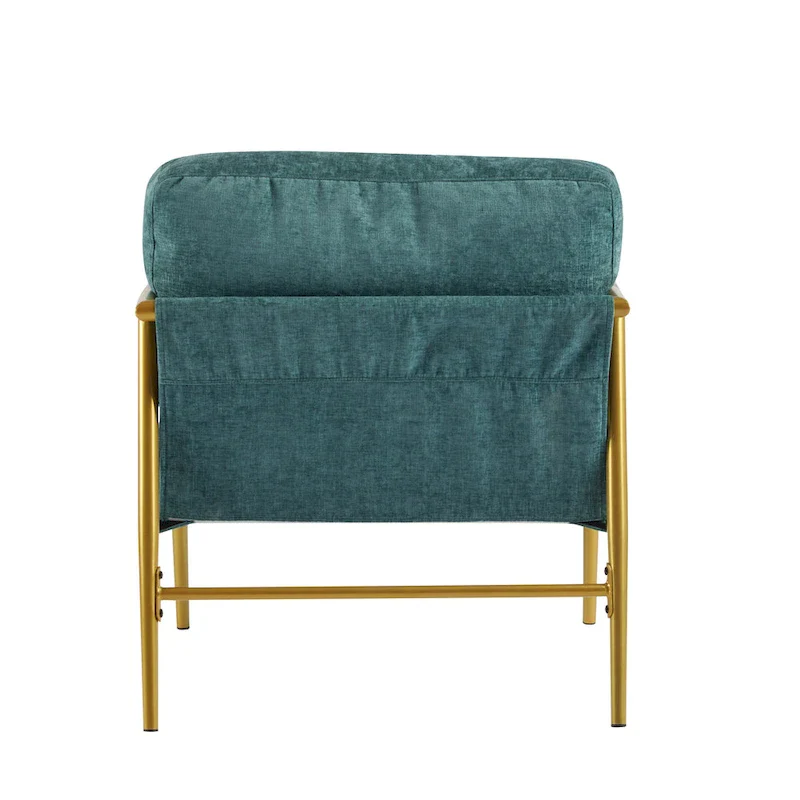 Varsts Modern Upholstered Accent Chair with Wood Frame, Emerald by Christopher Knight Home