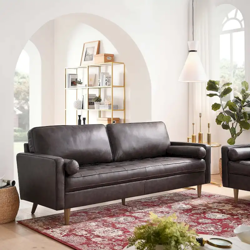 Valour 81  Leather Sofa
