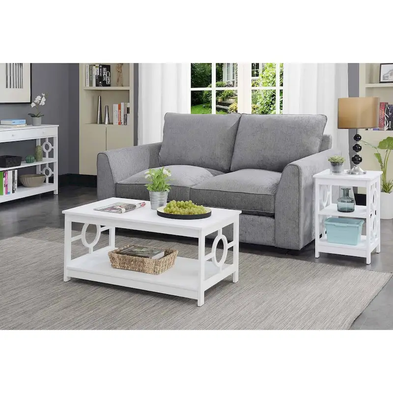 Convenience Concepts Ring Coffee Table with Shelf