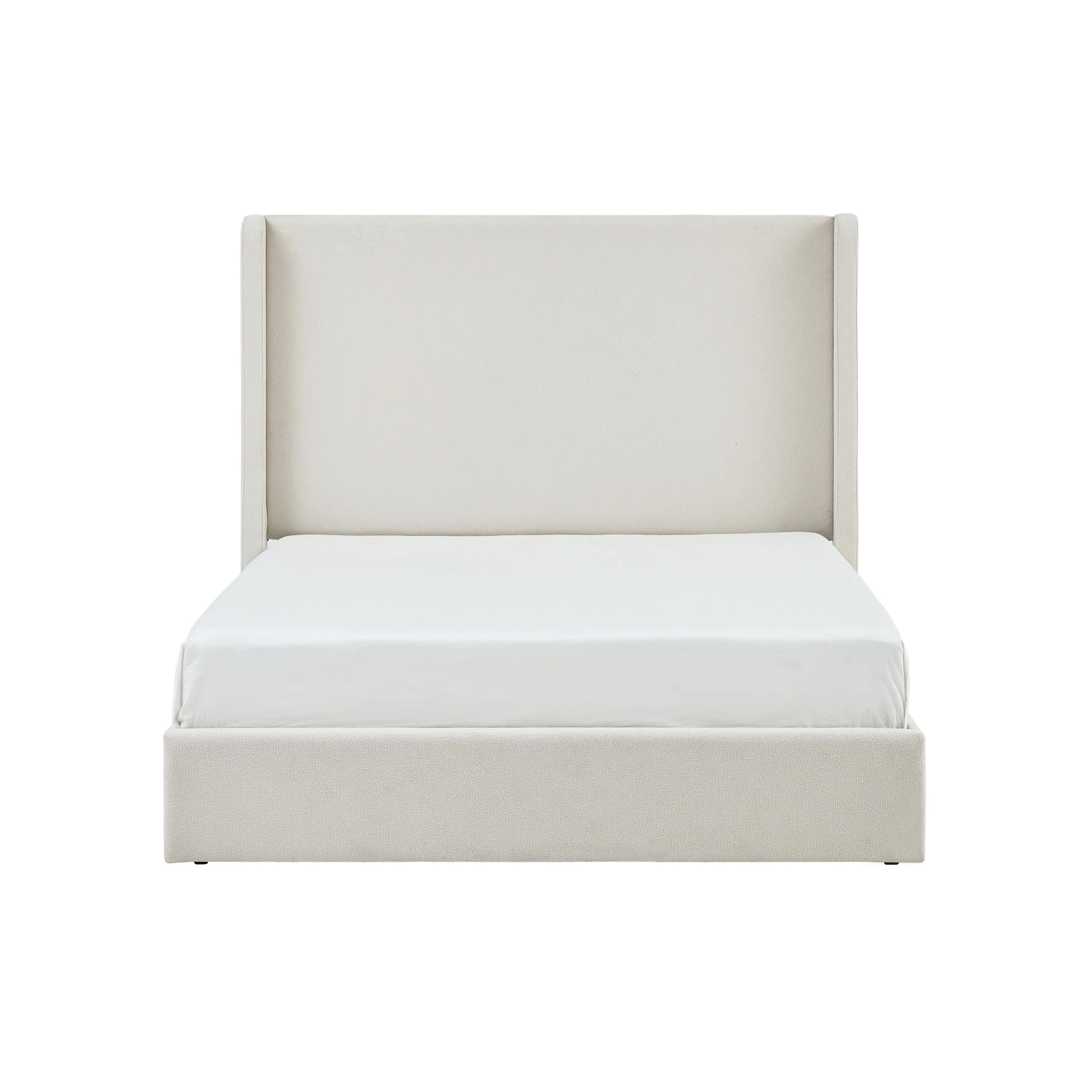 Carmen 52.3' Upholstered Wingback King Bedframe