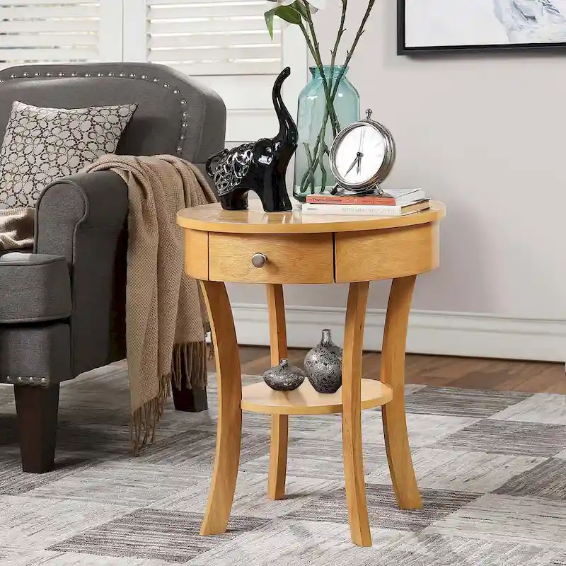 Convenience Concepts Classic Accents Schaffer 1 Drawer End Table with Shelf