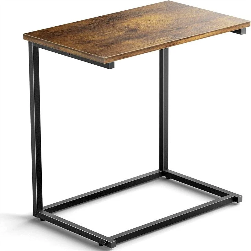 C Shaped End Table 27 inches High - 11.8D x 19.7W x 27H