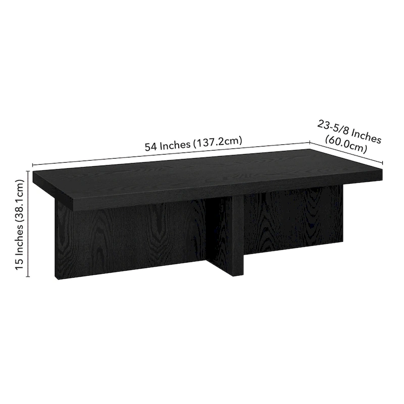 Elna 54 Wide Rectangular Coffee Table - 54 Wide