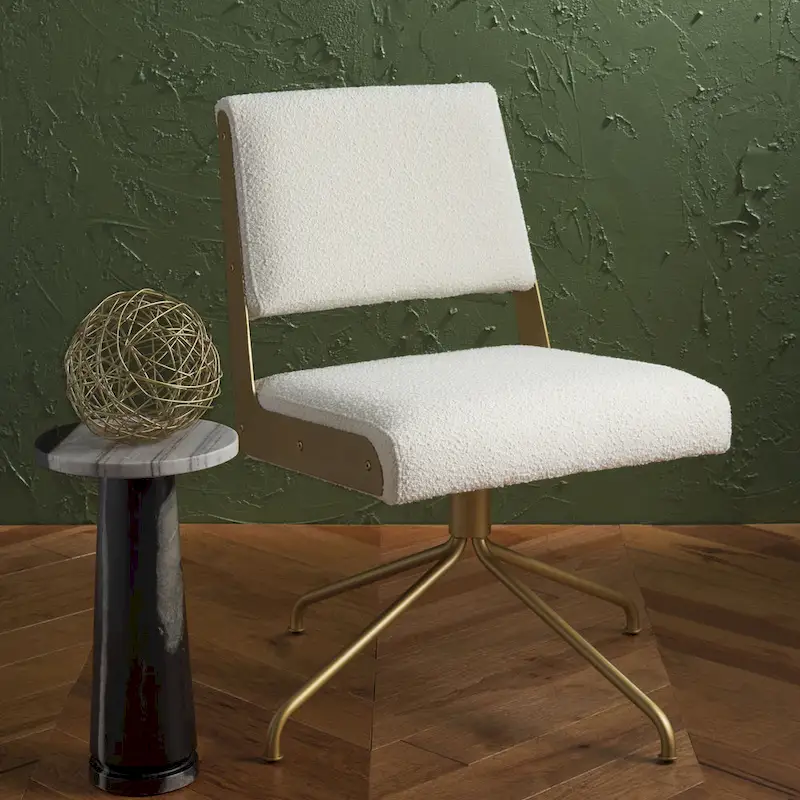 SAFAVIEH Couture Kanja Swivel Office Chair - 22Wx24Dx34H