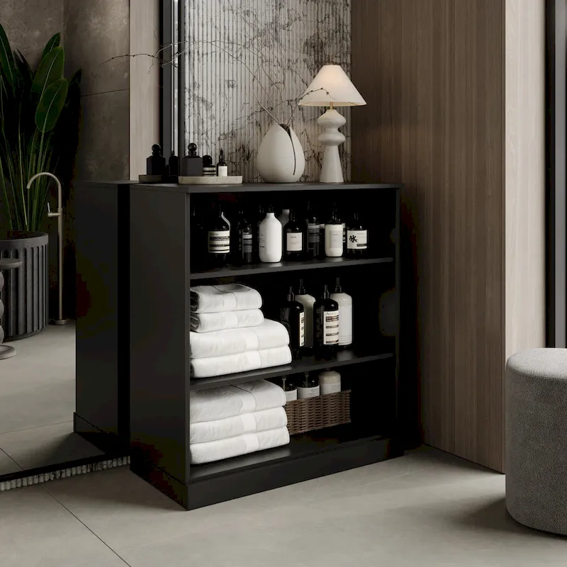 Palace Imports 100% Solid Wood 32 Bathroom Cabinet with Adjustable Shelves