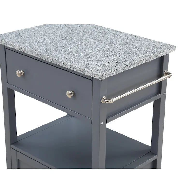 Fairfax Kitchen Cart with Granite Top