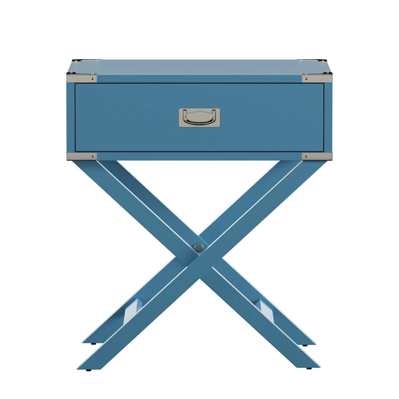 Kenton X Base Wood Accent Campaign Table by iNSPIRE Q Bold