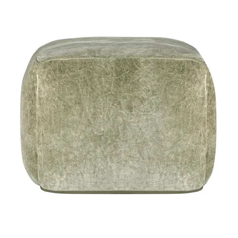 Villa by Classic Home Heirloom 18 Velvet Pouf