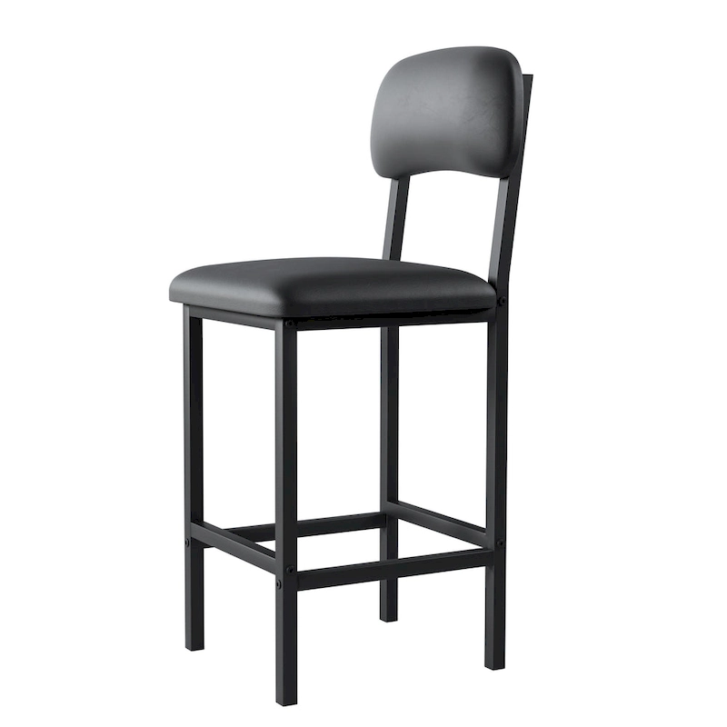 Modern Style 3-Piece Dining Set with Rectangular Table and 2 Upholstered Dining Chairs