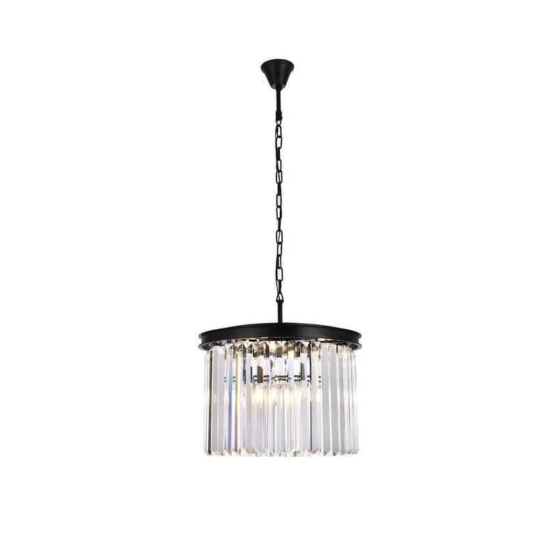 Royce Edge 6-Light Matte Black Pendant