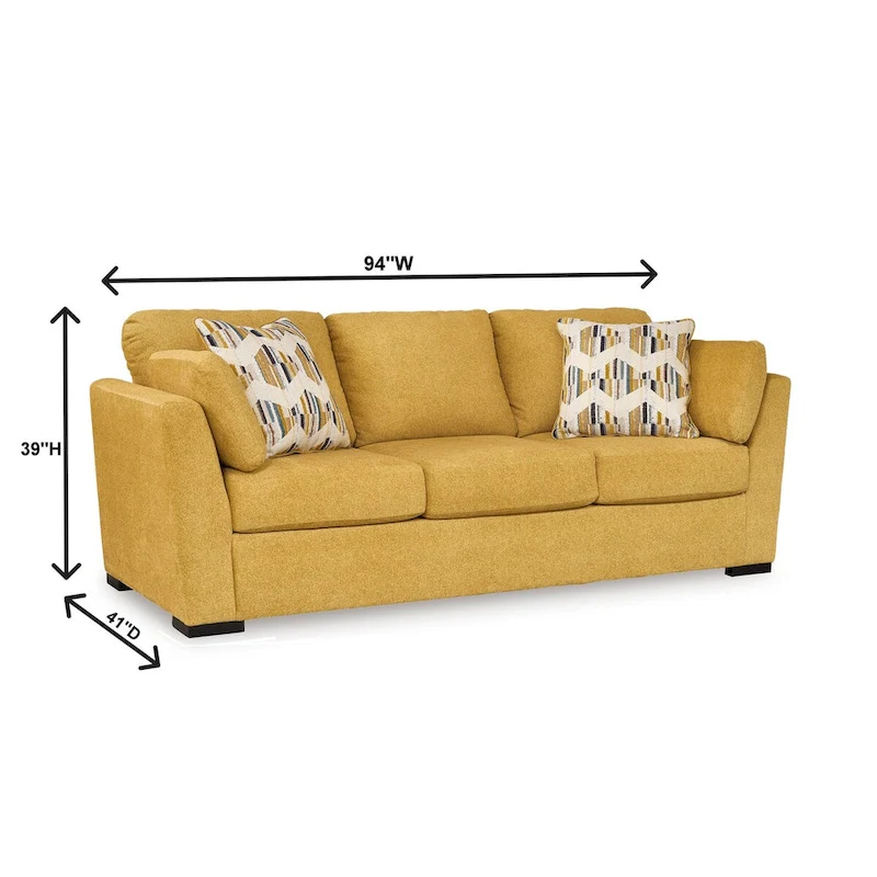 Roundhill Furniture Clareen 2-Piece Living Room Set, Sofa and Loveseat