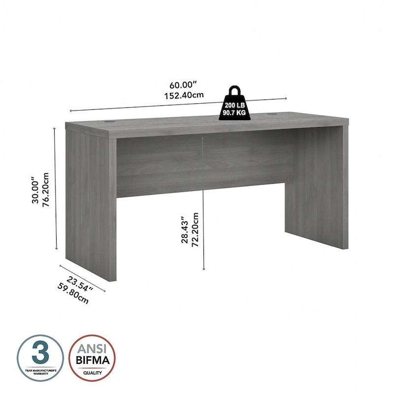 Echo 60W Credenza Desk by Bush Business Furniture