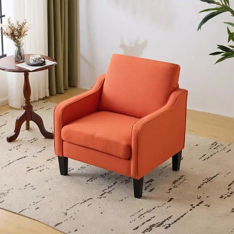 VINGLI Mid Century Modern Fabric Accent Chair
