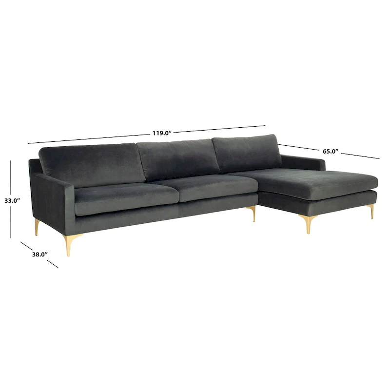 SAFAVIEH Couture Brayson Chaise Sectional Sofa