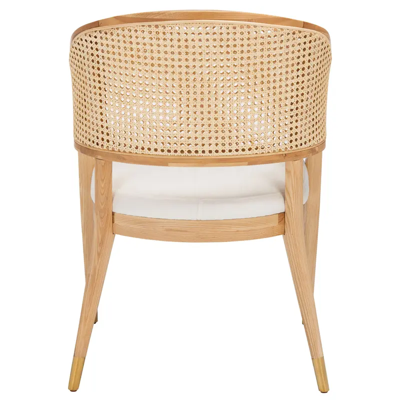 SAFAVIEH Couture Dominica Rattan Dining Chair - 23.4  W x 22.8  L x 33.6  H - 23 W x 23 D x 34 H