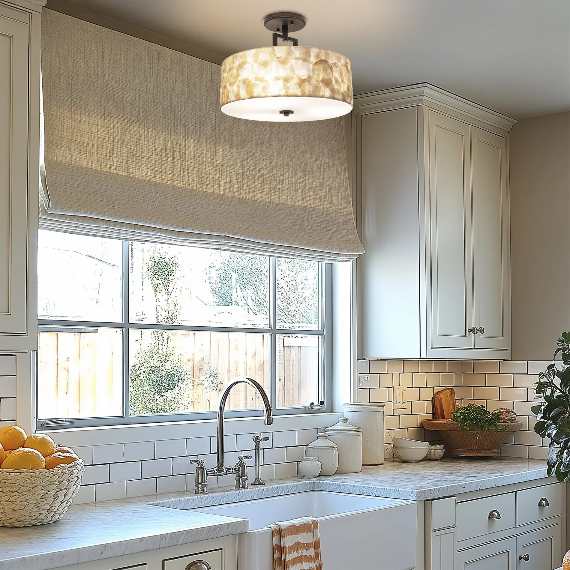 Cove 15 3-Light Semi Flush Mount Ceiling Light