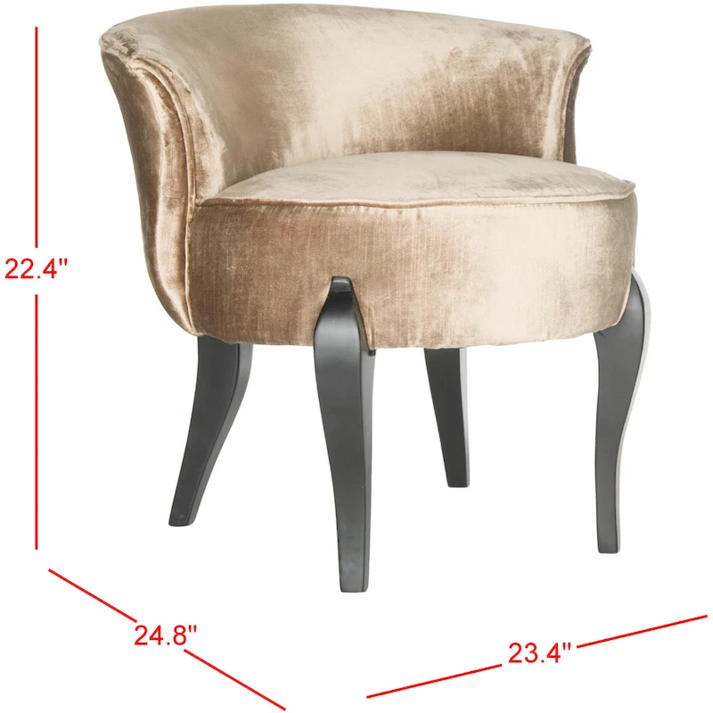 SAFAVIEH Evita Petite Vanity Chair - 23Wx25Dx22H