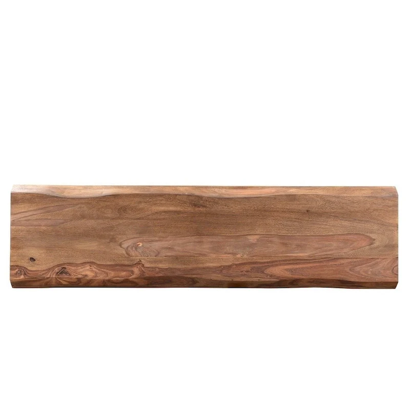 60-inch Sheesham Wood Live Edge Bench - 60 x 16 x 18