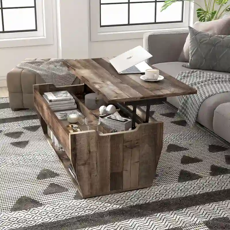 Rere Rustic 41-inch Wood Lift-top Coffee Table by Furniture of America