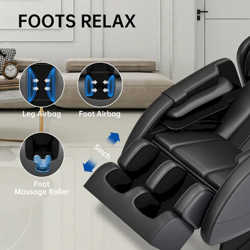 heated Full Body Massage Chair with zero gravity mode and Bluetooth music player