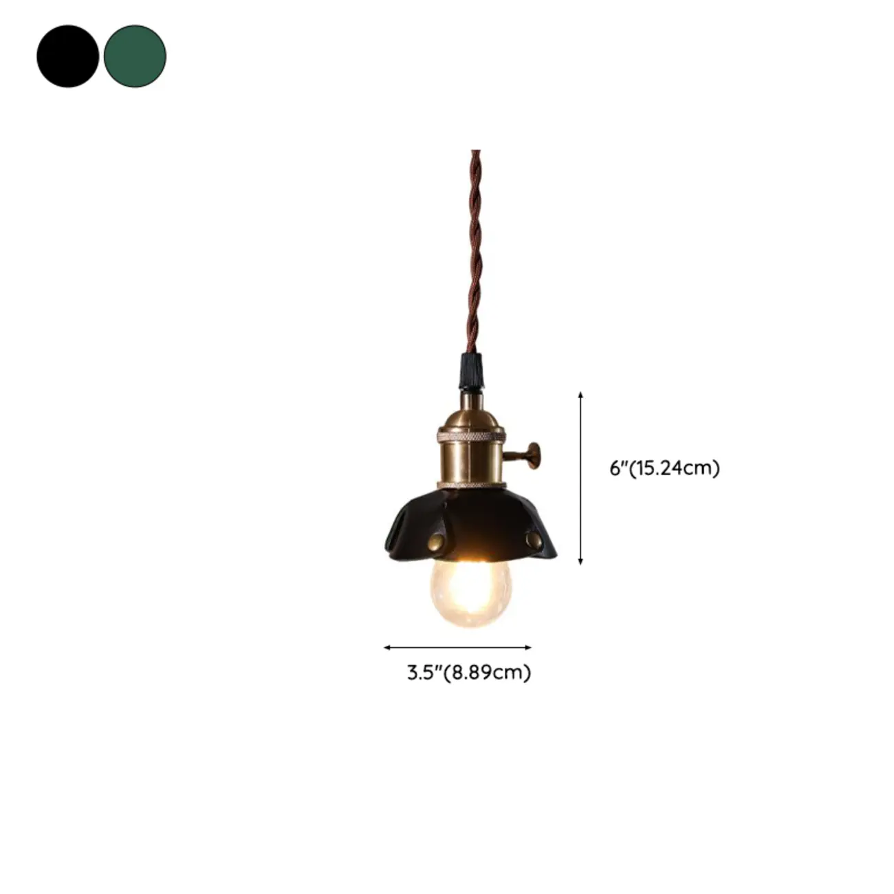 Modern Geometric Leather Gold Metal Pendant Light