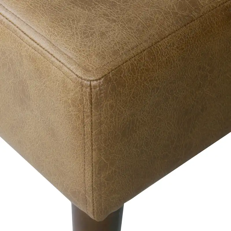 HomePop Tufted Coffee Table Ottoman - Full Leather