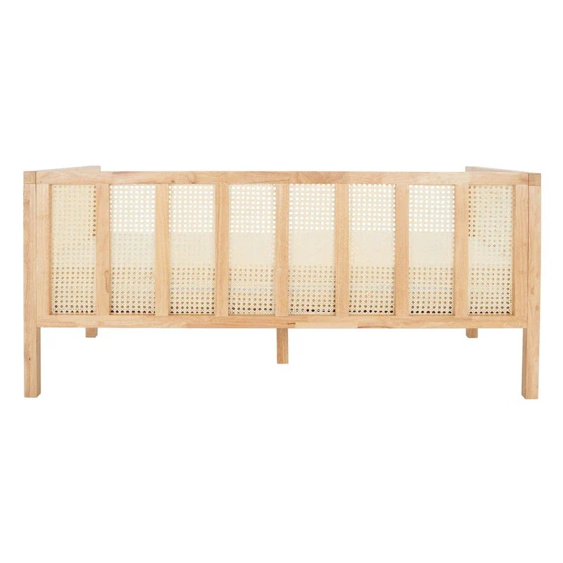 Mandie Rattan Sofa - 29 W x 62 D x 30 H - 29Wx62Dx29H