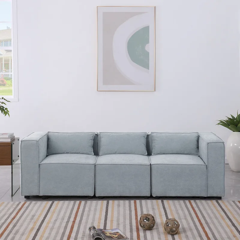 Free Combination Chenille Upholstered Modular Sectional Sofa