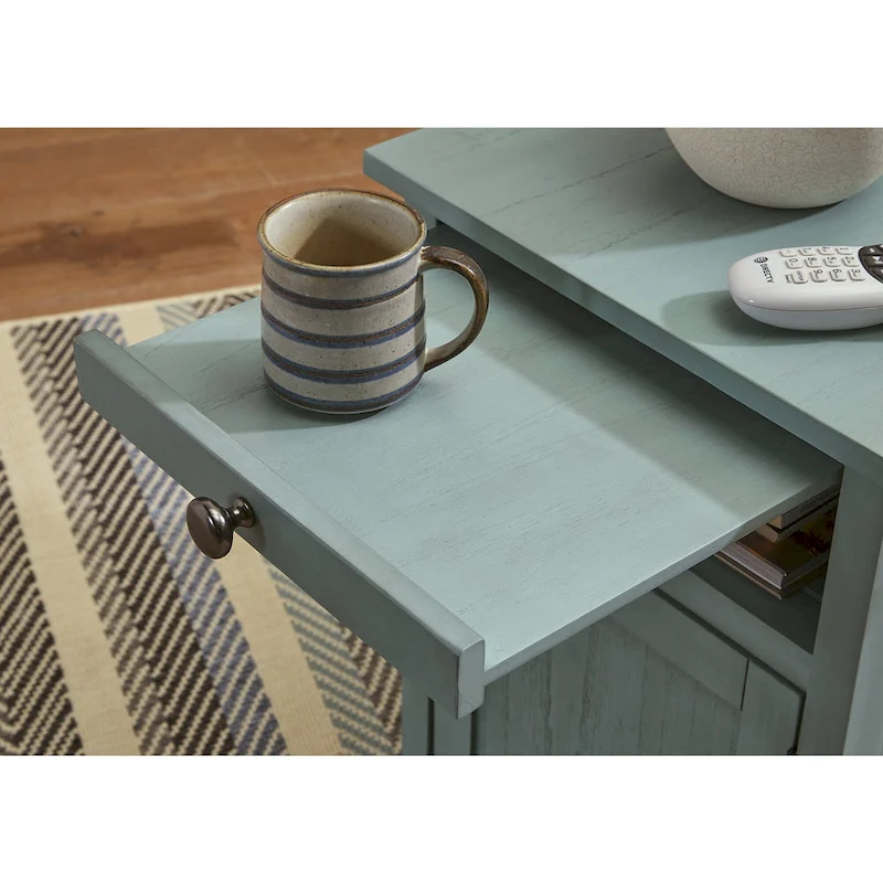 Signature Design by Ashley Treytown Chairside End Table - 16W x 24D x 24H