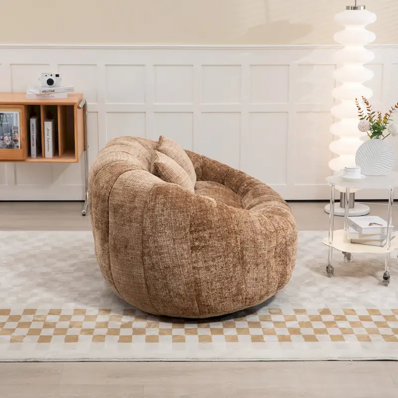 Coffee Modern 59 Chenille Loveseat Chaise Lounge Chair