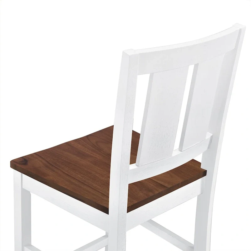 Rustic Farmhouse 5-Piece Counter Height Dining Table Set