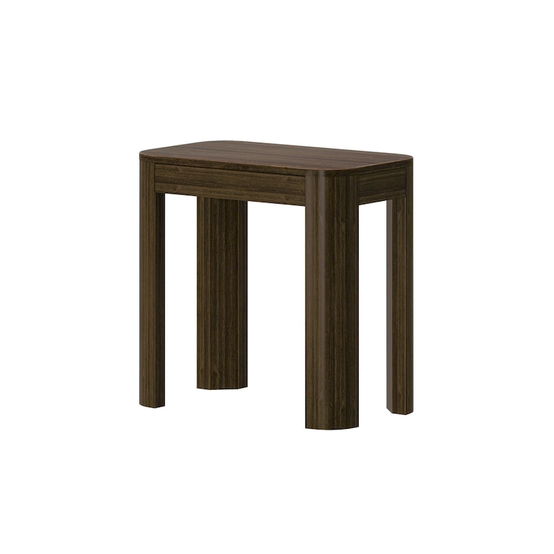 Plank and Beam Contour Rectangular Side Table - 25