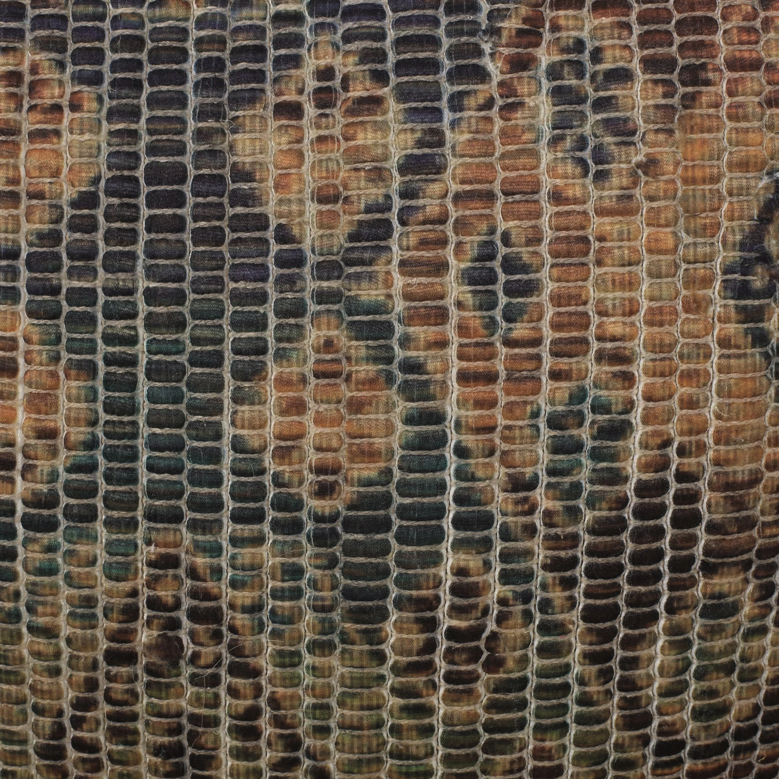 Traditional Handcrafted Chindi Cube Pouf - NH704413