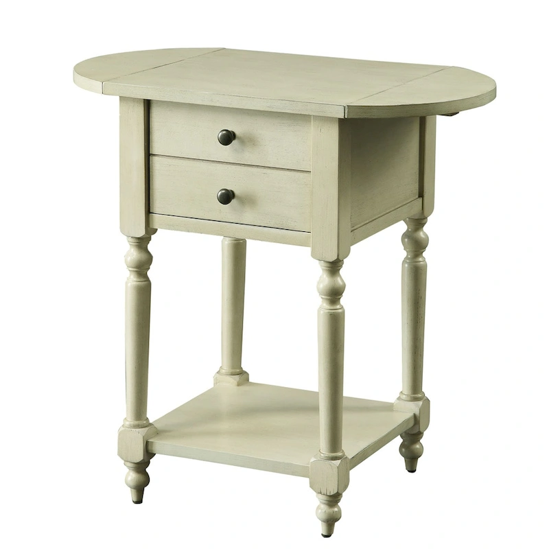 Kist French Country 25-inch Solid Wood 1-Shelf Side Table by Furniture of America