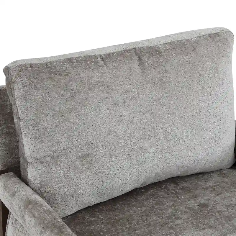 Mid-Century Modern 30 W Chenille Upholstered Accent Leisure Armchair