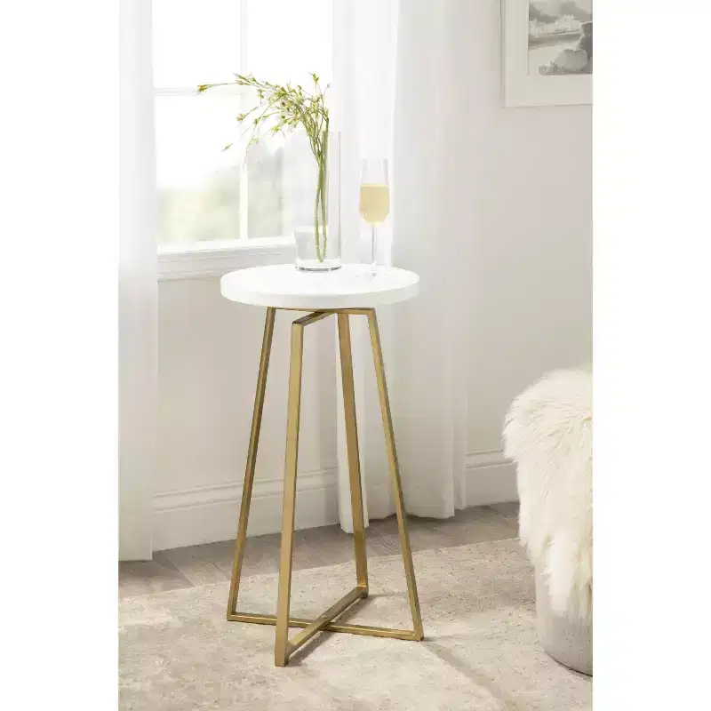 Kate and Laurel Zia Round Side Table