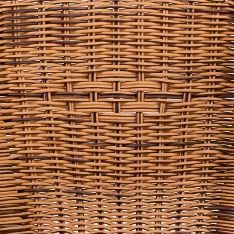 Rattan Bamboo-Aluminum Patio Chairs (Set of 3)