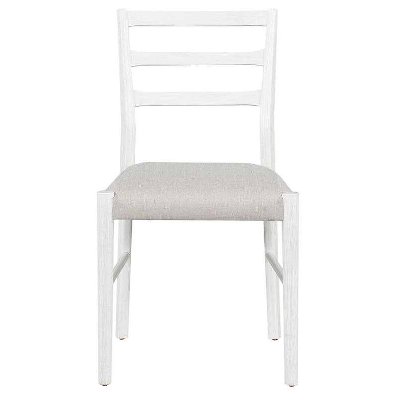 7-Piece Wooden Extendable Dining Table Set with 12 Leaf and 2 Drawers, 6 Chairs