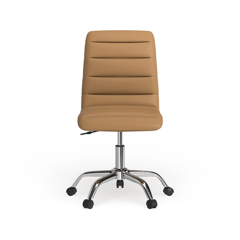 Ripple Armless Mid Back Vinyl Office Chair