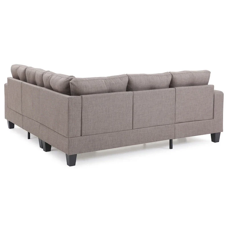 Newbury 82 in. W 2-piece Polyester Twill L Shape Sectional Sofa - 32L x 82W x 35H