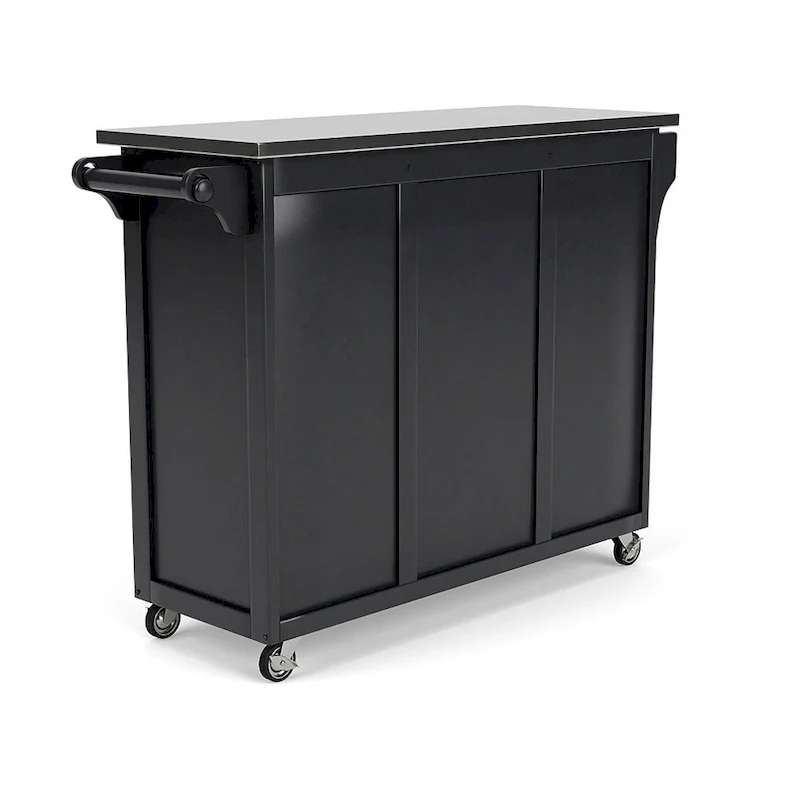 Create-a-Cart Black Kitchen Cart