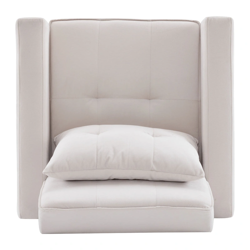 Christopher Knight Home - Sophia Convertible Sleeper Sofa Chair Bed with Adjustable Backrest and Built-In Pillow