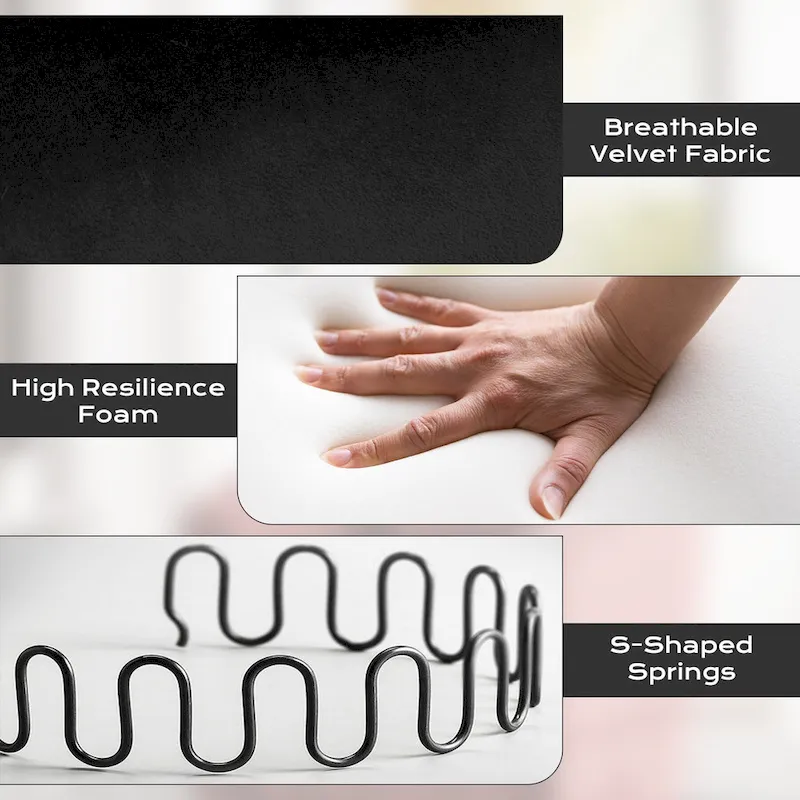 Ouyessir Set of 2 Swivel Barrel Chair 360 Degree Upholstered Accent Chair Fabric Armchair